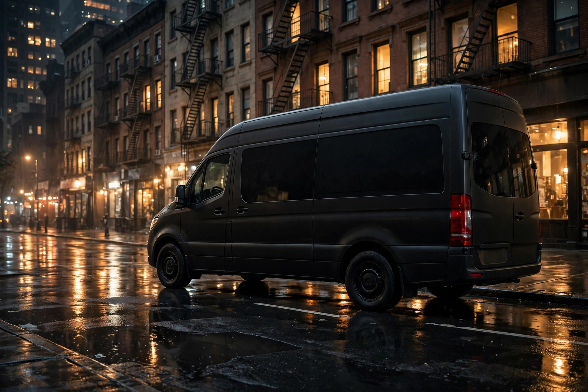 Luxury Sprinter Van or similar — image for illustration only.
