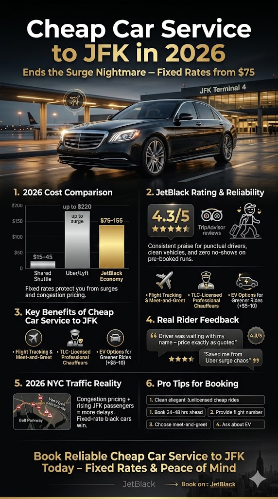 Infographic cheap car service to jfk