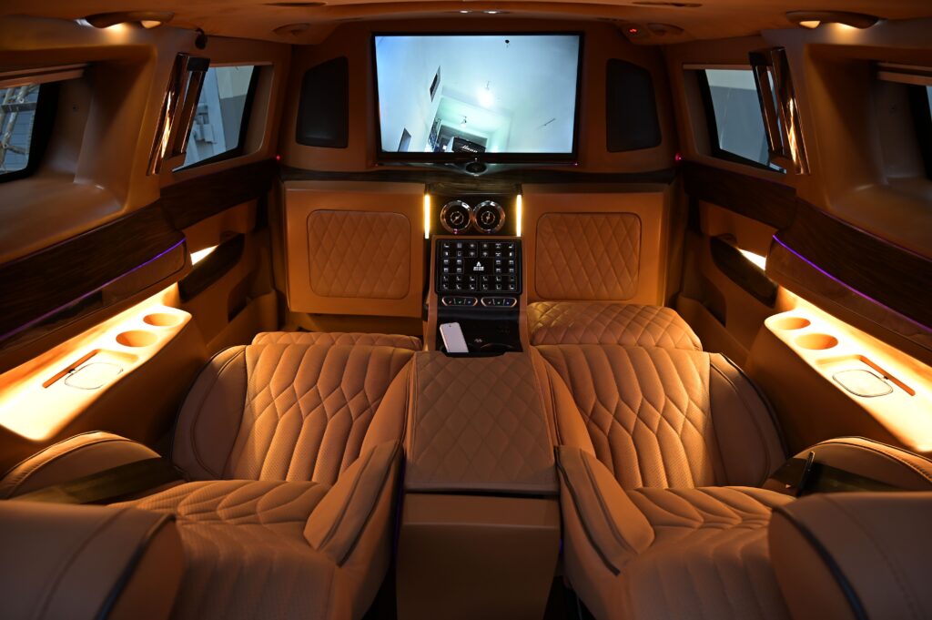 Luxury Sprinter van interior or similar